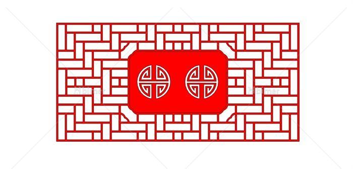 中式元素红色建筑构件设计SU模型[原创]