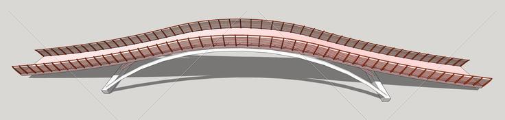 distance分享到景观桥4(136531)su模型下载