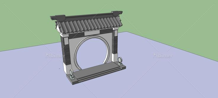 庭院大门(79341)su模型下载