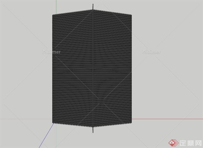 古典中式文化展览建筑SU模型