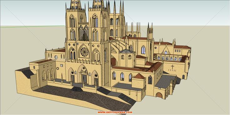 [建筑设计]模仿的一个中世纪哥特教堂，附精细模