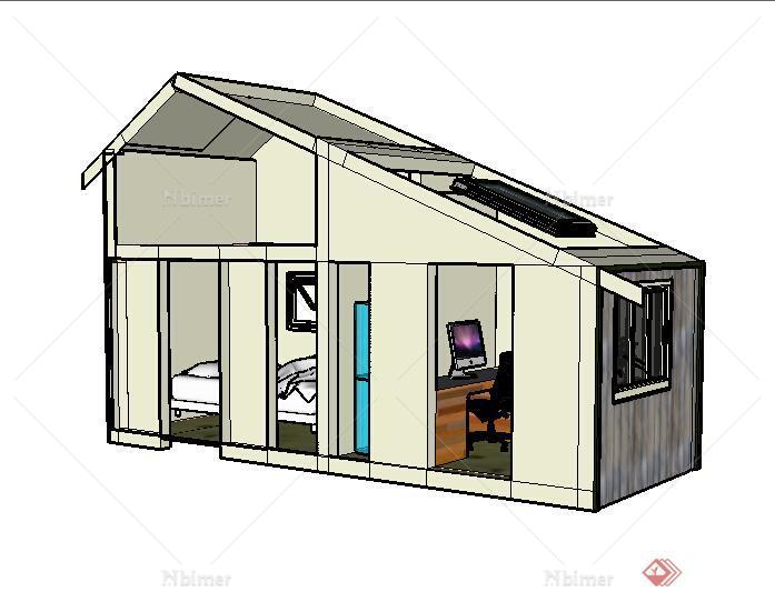 某小型特色居住房设计SU模型