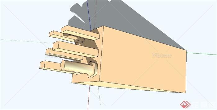 菜刀盒子su模型