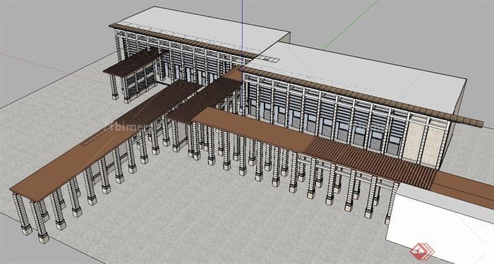 某革命历史博物馆建筑设计SU模型