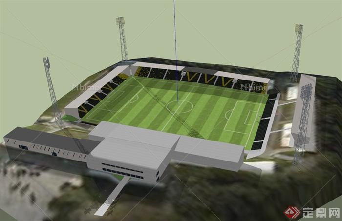 某足球体育场建筑设计SU模型