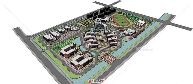 最近收集的学校模型  如有雷同  纯属巧合