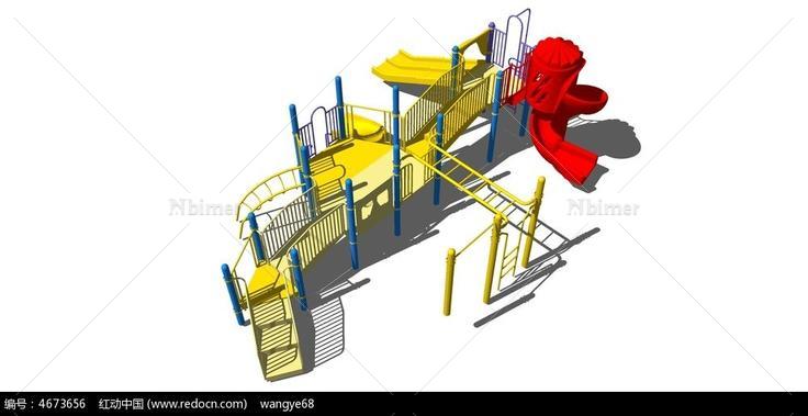 游乐设施skp模型