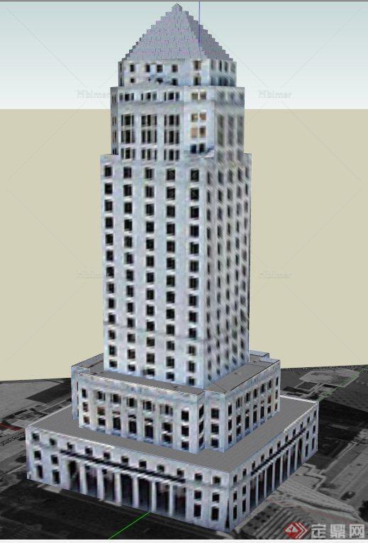 某法院大楼建筑设计SU模型