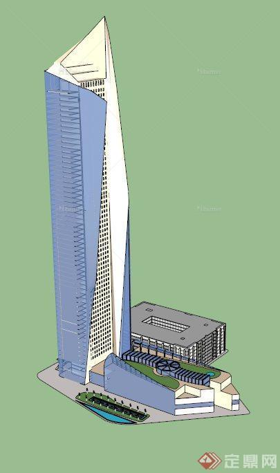 阿尔哈姆拉大厦建筑设计SU模型