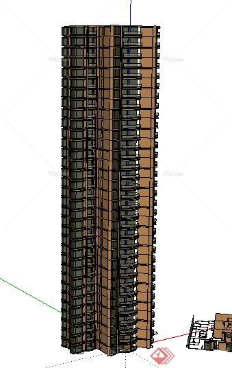 常州某古典生活区高层住宅建筑方案设计（含效果