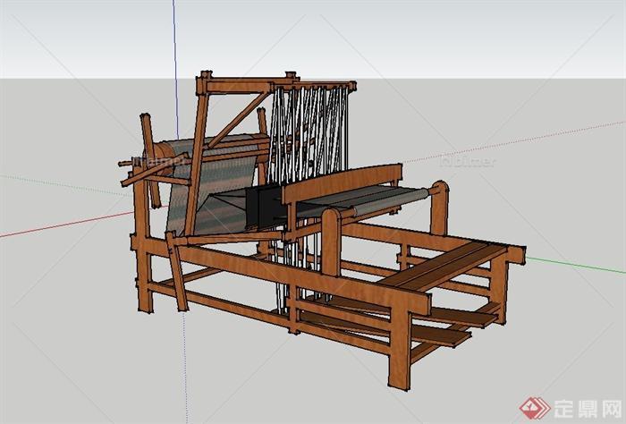 织布机设计su模型
