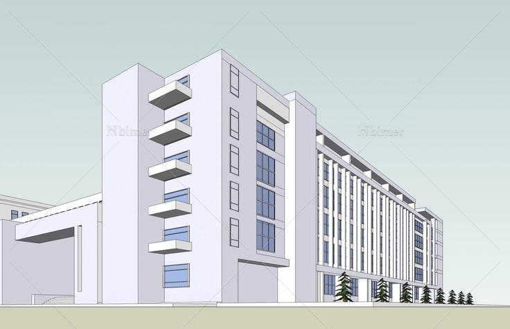 行政楼(48594)su模型下载