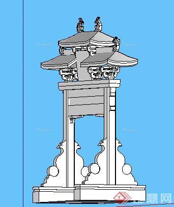 园林景观之牌坊设计方案SU模型10