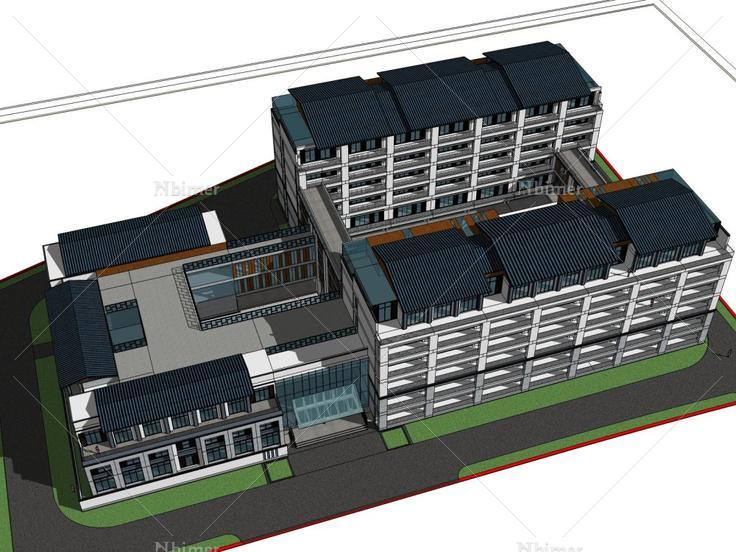 老年住宅，东方新古典，5层