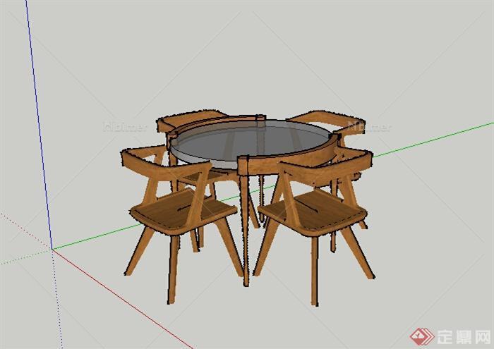 某家具坐凳设计SU模型参考