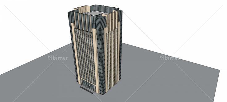 现代高层办公楼(79391)su模型下载
