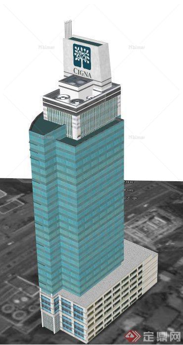 某保险公司总部大楼建筑设计SU模型