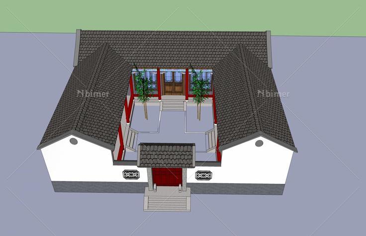 中式民居(44711)su模型下载