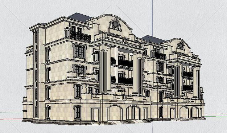 精品 法式 洋房(201078)su模型下载