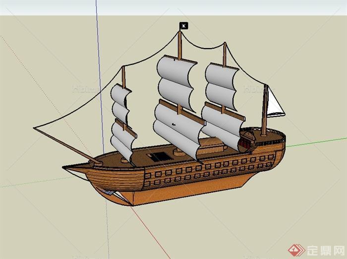 海盗船设计su模型[原创]