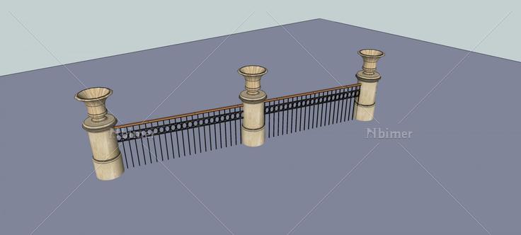 栏杆(81552)su模型下载