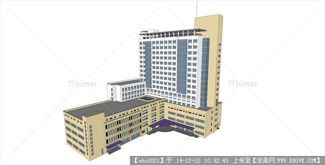 金坛医院su精致模型