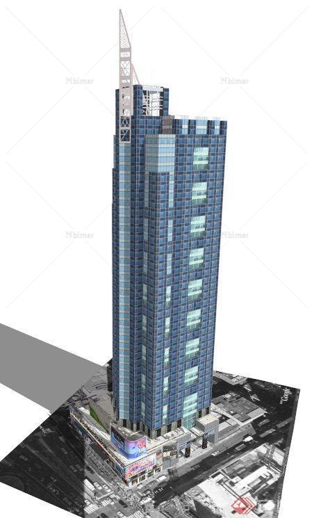 贝斯塔曼大厦建筑设计SU模型