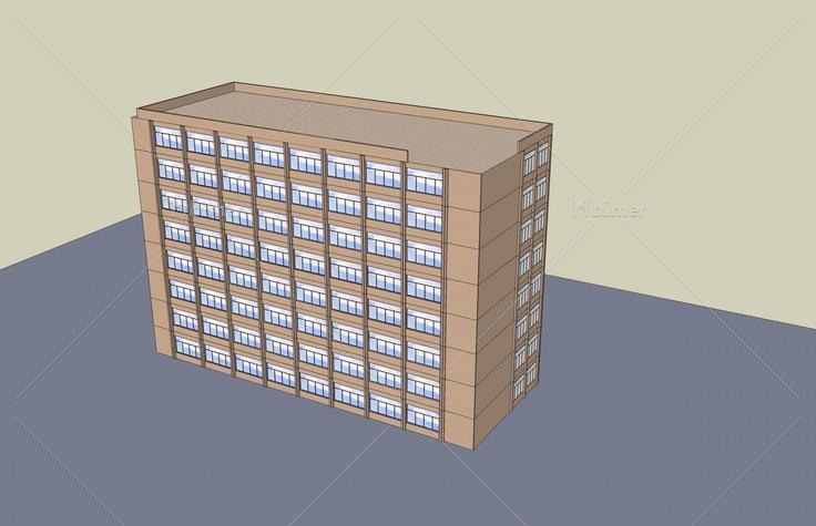 现代小高层办公楼(47942)su模型下载