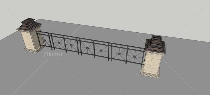 栏杆(78186)su模型下载