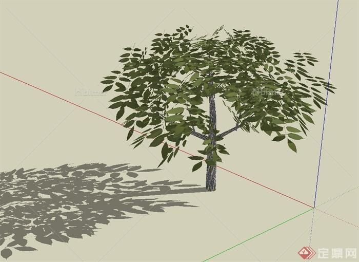 经典完整的树木植物素材设计SU模型[原创]