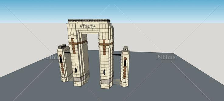 门头(74973)su模型下载