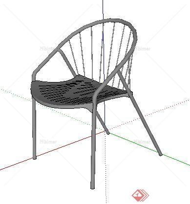 园林景观之现代风格座椅设计su模型23