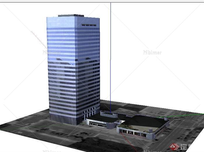 某地高层商业建筑设计SU模型