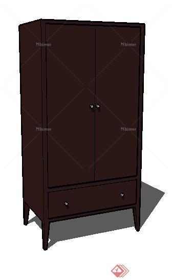 设计素材之家具 柜子衣柜设计素材su模型8