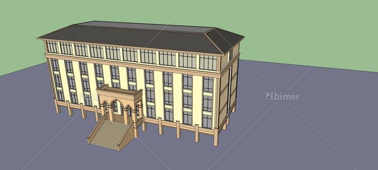 教学楼(76677)su模型下载