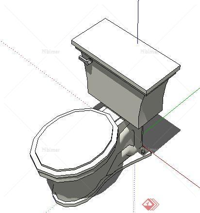 设计素材之厨卫设施马桶设计方案su模型1