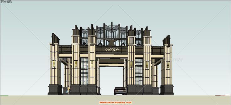 新古典大门精品模型分享！！！