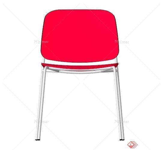 现代红色椅子SU模型[原创]