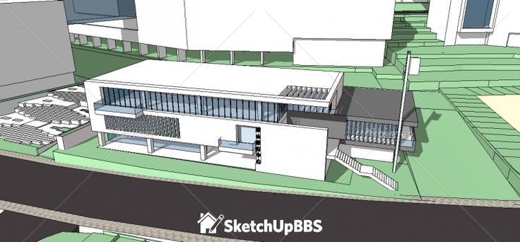 分享一个大规划又有细的规划建筑，附sketchup模