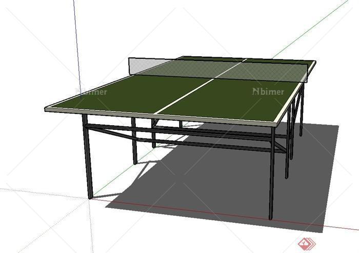 乒乓桌设计su模型