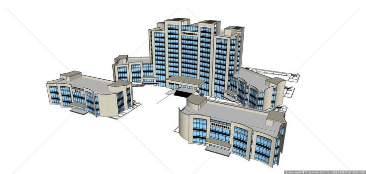 某地政府办公楼建筑规划设计方案su模型