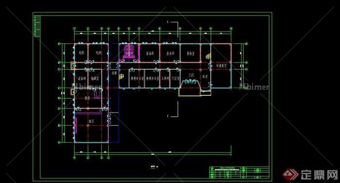 某现代风格学校综合楼建筑设计SU模型含CAD方案图