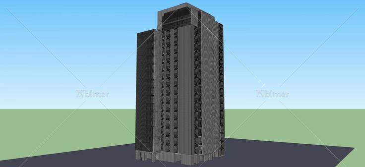 现代高层住宅(52859)su模型下载