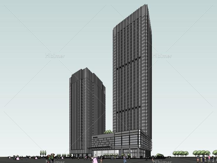 酒店，办公，现代主义风格，超高层，26层
