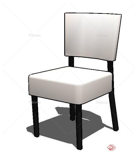 一个现代风格皮椅SU模型素材