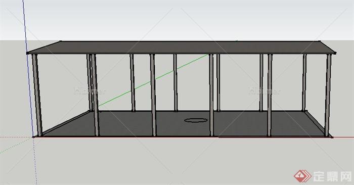 工业建筑小单体设计SU模型