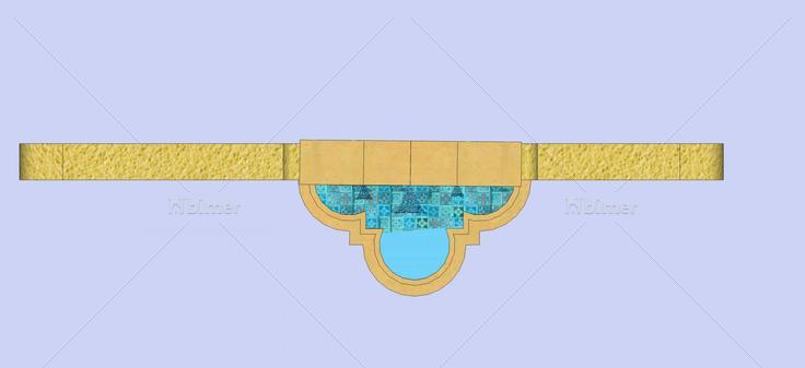 喷水池(45734)su模型下载