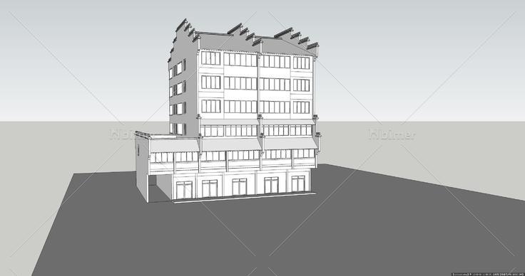 徽派建筑模型