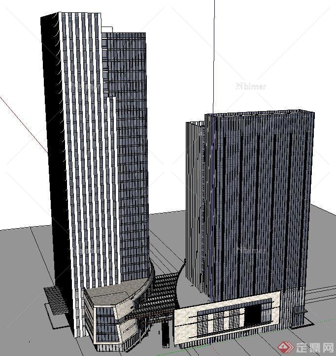 某高层商务楼建筑设计SU模型