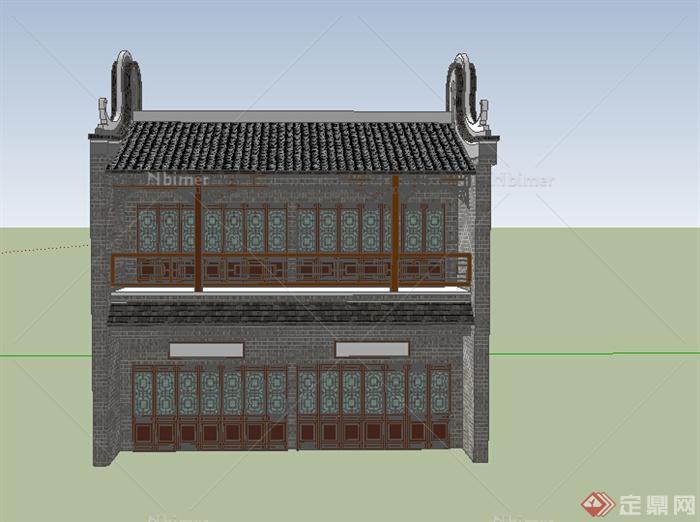 某古建传统民居设计SU模型